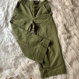 Madewell cropped green pant